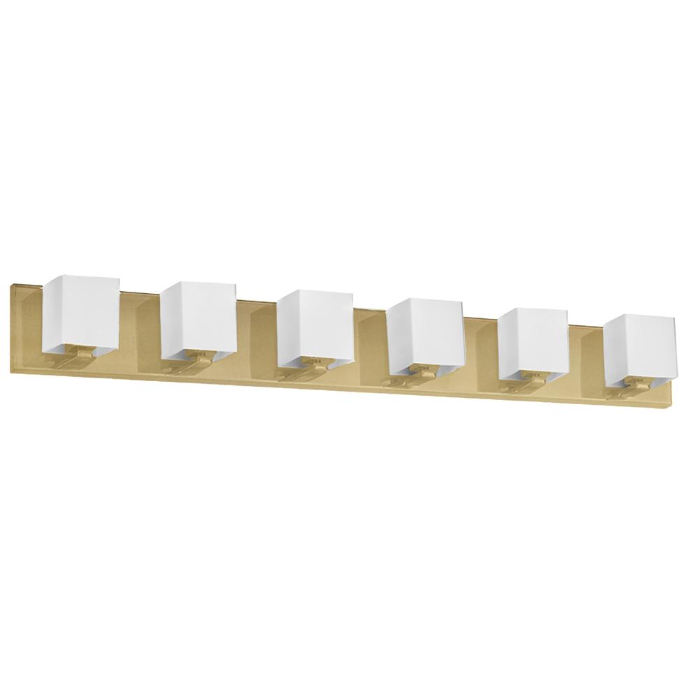 6LT Halogen Vanity, AGB, WH Glass