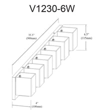 6LT Halogen Vanity, AGB, WH Glass