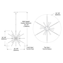 12LT Incandescent Chand, Polished Chrome Finish