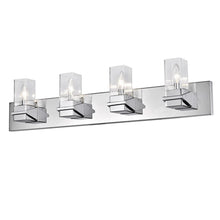 4LT Incandescent Vanity, PC, CLR Glass
