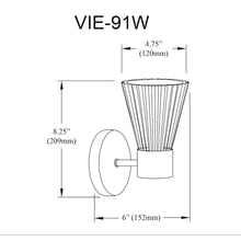 1 Light Incandescent Wall Satin Chrome Polished Chrome with Clear Ribbed Glass