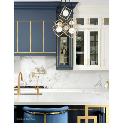 5W LED Wall Vanity, Aged Brass Finish