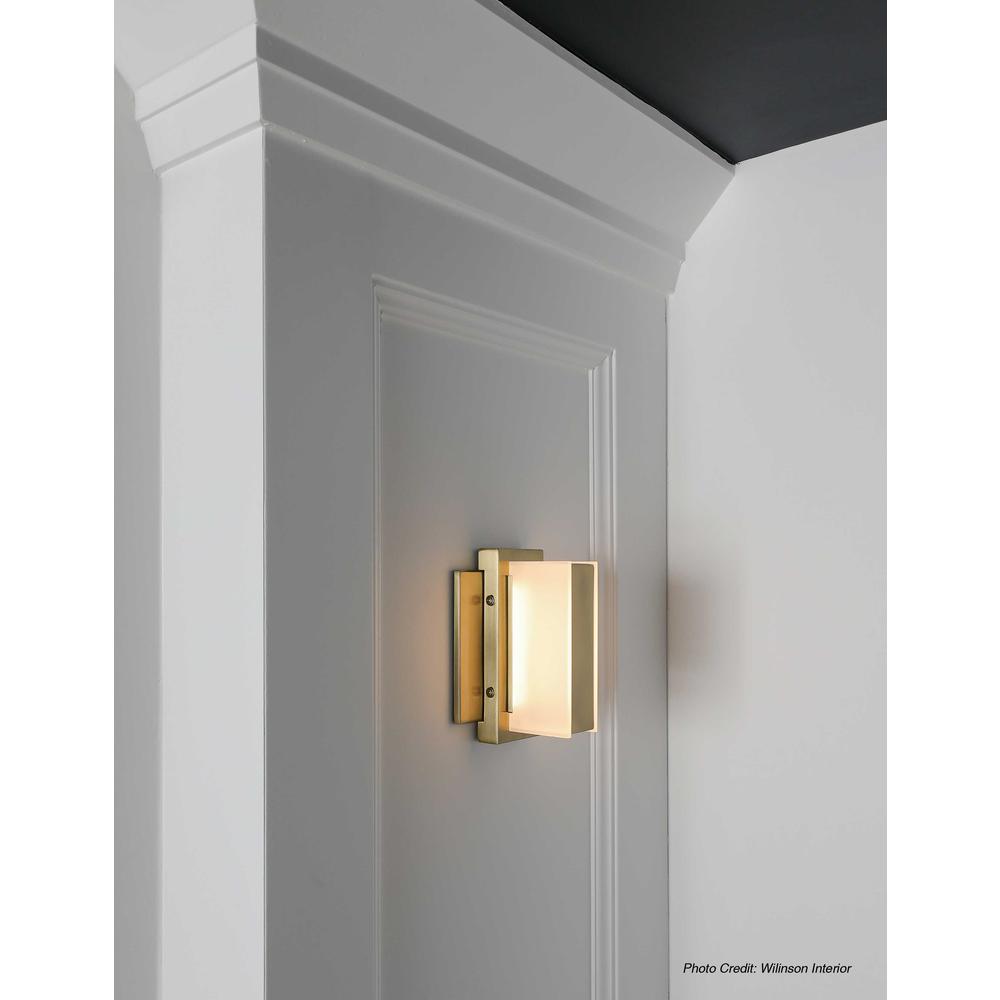 5W LED Wall Vanity, Aged Brass Finish