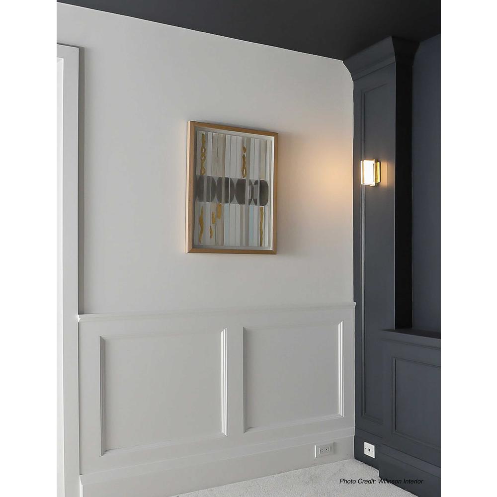 5W LED Wall Vanity, Aged Brass Finish