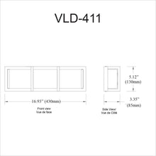 15W Vanity Light, PC, WH Acrylic Diffuser