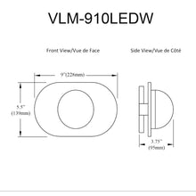 10W Wall Sconce Matte Black with Clear Glass
