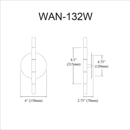 2LT Incandescent Wall Sconce, MB
