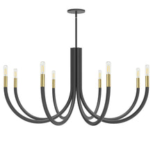 8LT Incandescent Chandelier, MB & AGB