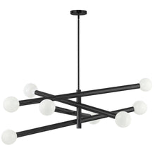 8 Light Incandescent Chandelier Matte Black