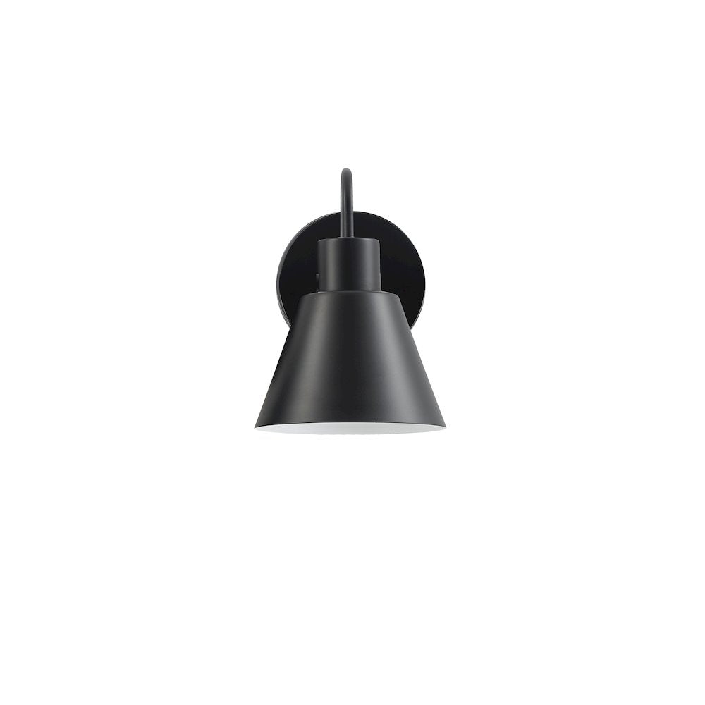 1 Light Wall Sconce in Matte Black