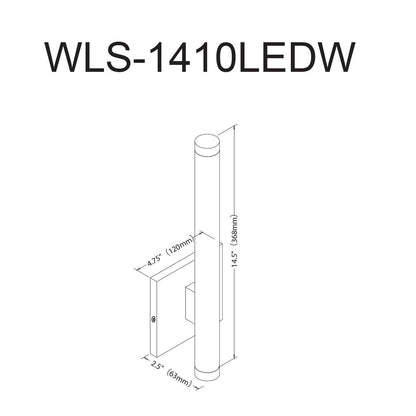 10W Wall Sconce, PC with FR Acrylic Diffuser