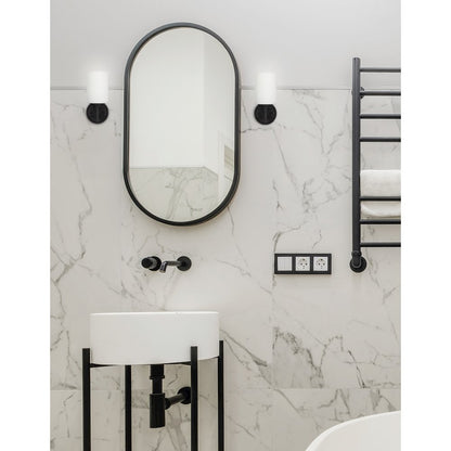 1 Light Wall Sconce in Matte Black