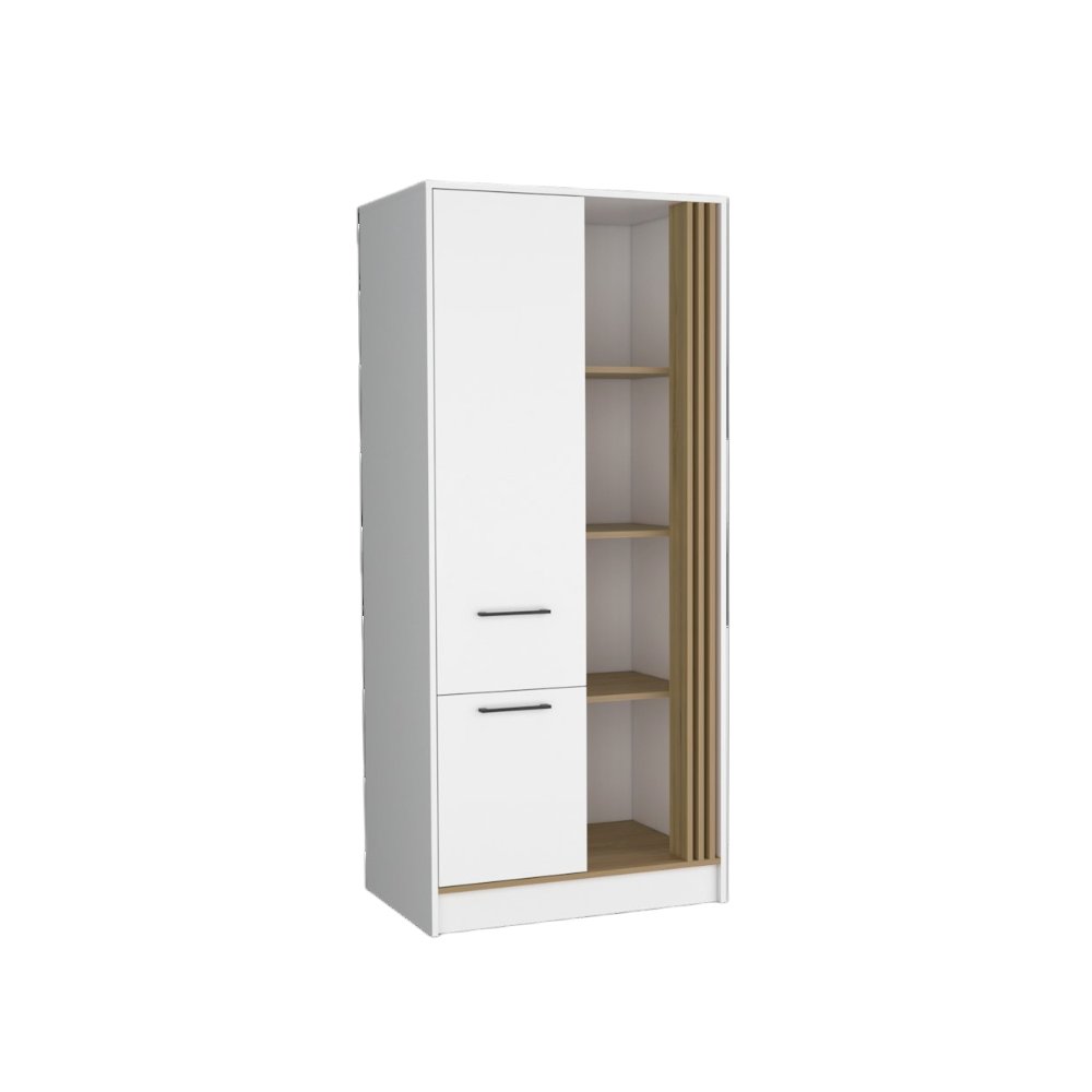 Delia Armoire, Badroom, White / Macadamia