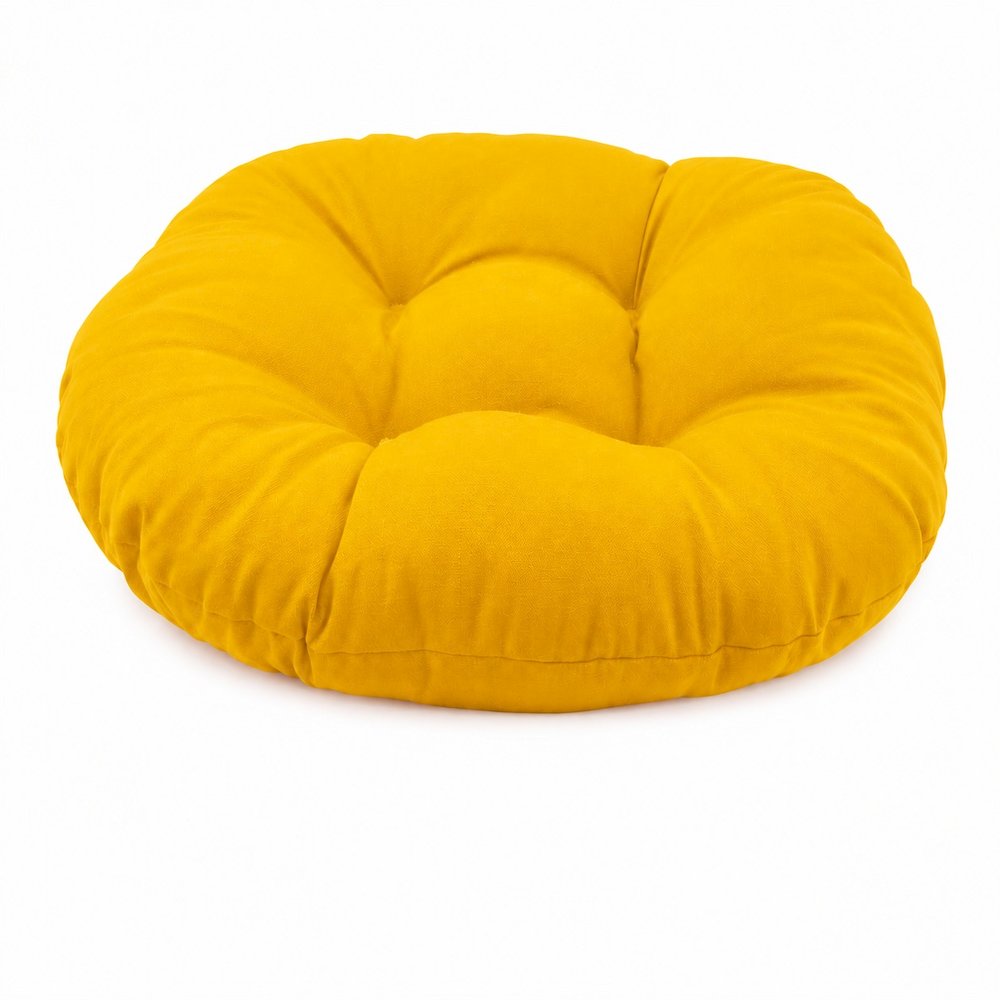 18 inch Round Solid Twill Footstool Cushion  93301-18IN-TW-SS