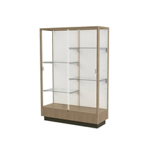 Heritage  48"W x 70"H x 18"D  Floor Case, Mirror Back, Hardwood Natural Maple Finish