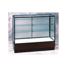 Merchandiser  48"W x 40"H x 20"D  Counter Case,  Dk. Bronze Finish, Walnut Base