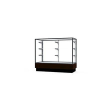 Merchandiser  48"W x 40"H x 20"D  Counter Case,  Satin Finish, Walnut Base