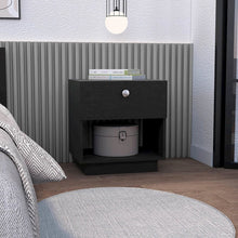Paris Nightstand Black MDF