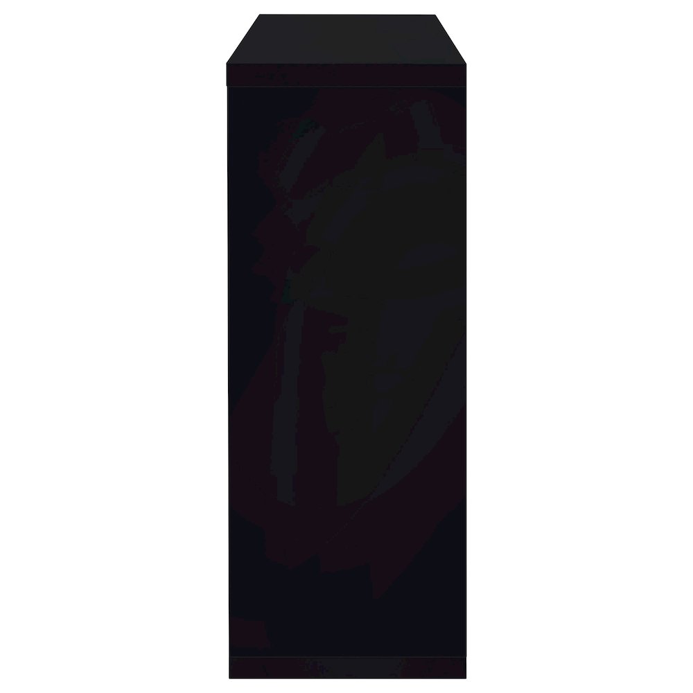 Prescott Rectangular Home Wine Table Black High Gloss
