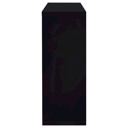 Prescott Rectangular Home Wine Table Black High Gloss