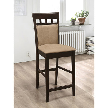 Gabriel Closed Back Counter Chair Cappuccino (Set of 2)