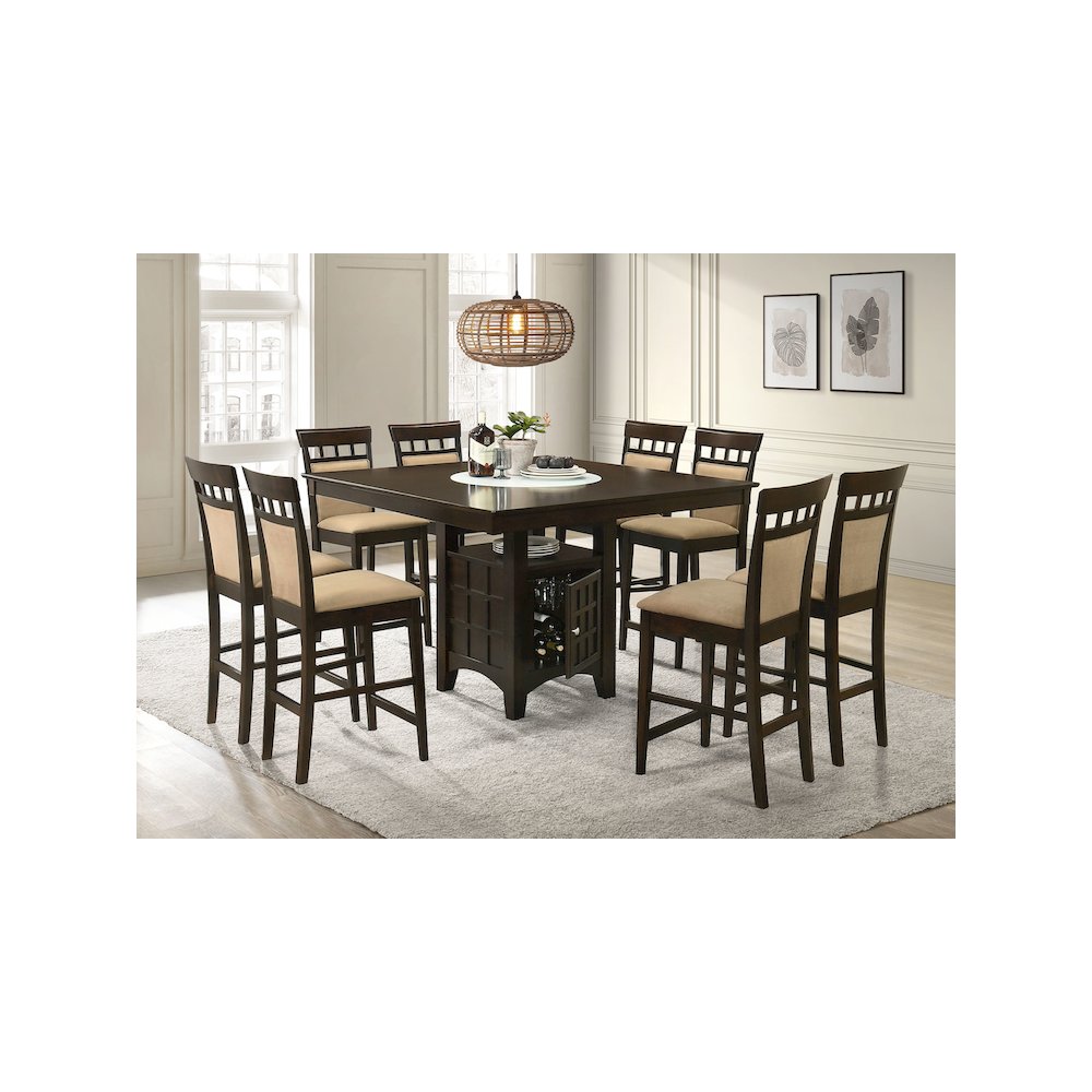 Gabriel Closed Back Counter Chair Cappuccino (Set of 2)