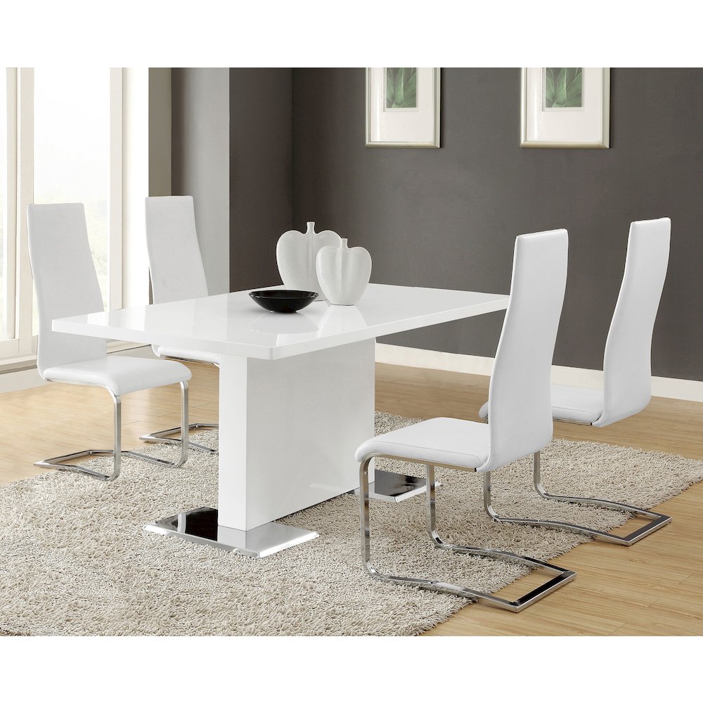 Montclair Upholstered Dining Side Chair White (Set of 4)