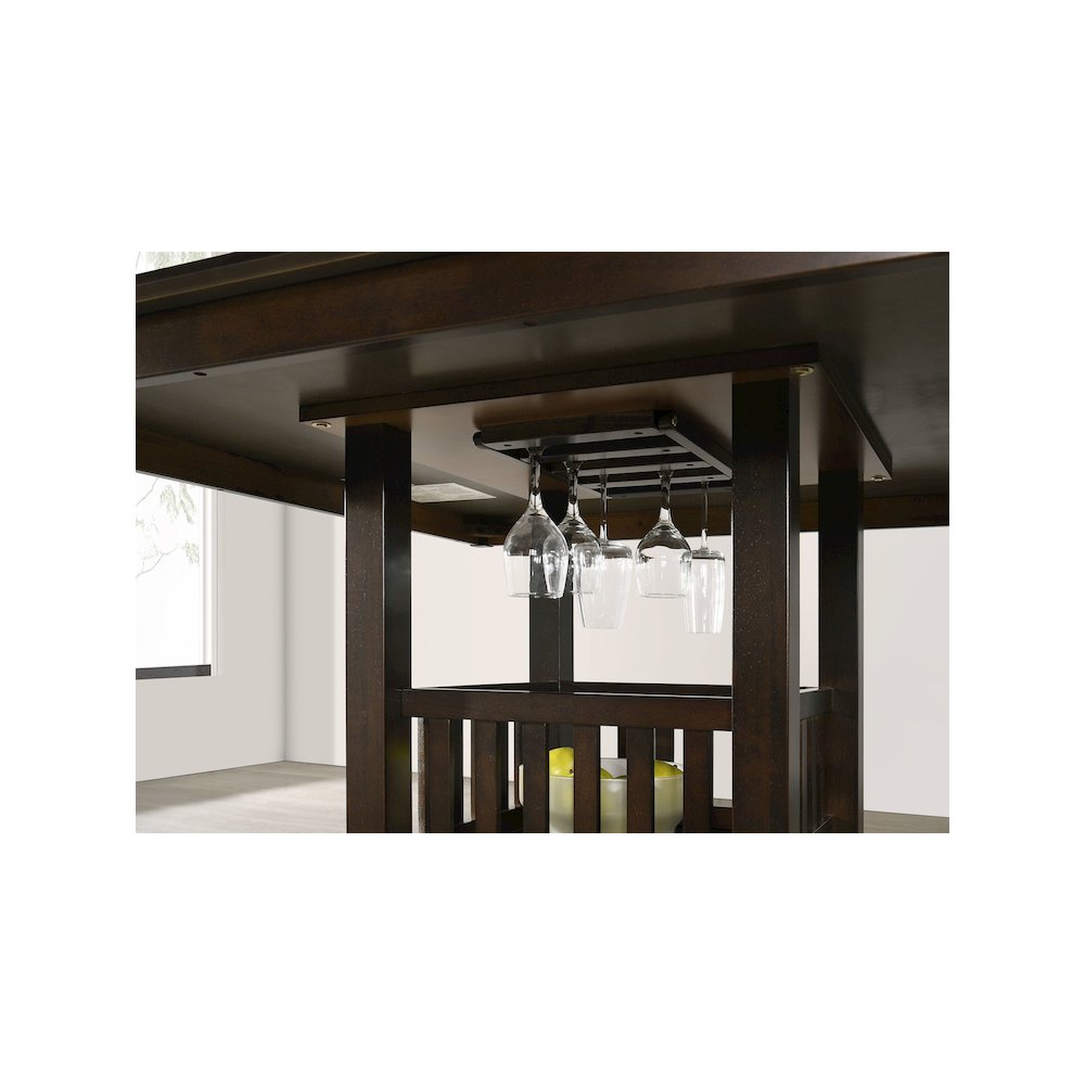 Jaden Square 47-inch Counter Height Dining Table Espresso