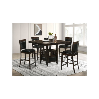 Jaden 5-piece Square Counter Height Dining Set Espresso