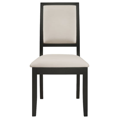 Louise 5-piece Rectangular Extension Leaf Dining Set Black
