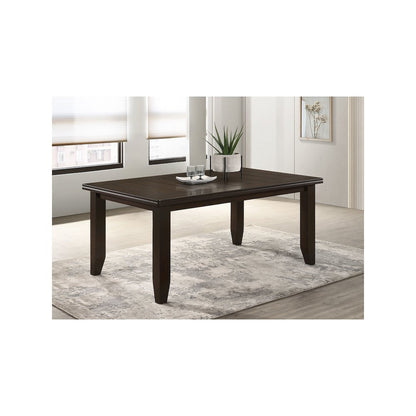Dalila Rectangular 66-inch Wood Dining Table Cappuccino