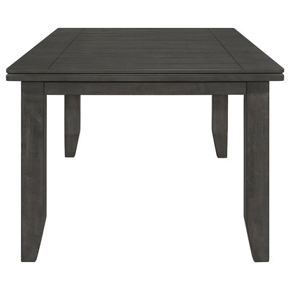 Dalila Rectangular 66-inch Wood Dining Table Dark Grey