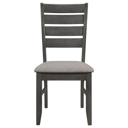 Dalila 5-piece Rectangular Dining Table Set Dark Grey