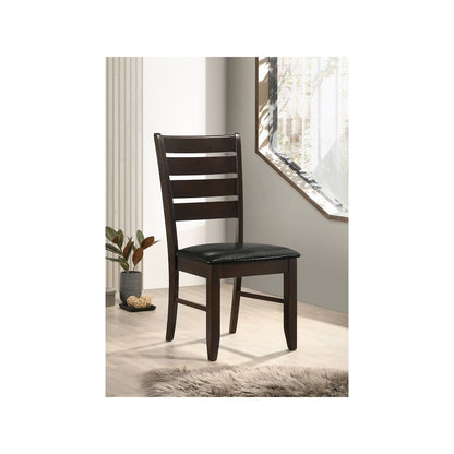 Dalila Wood Dining Side Chair Cappuccino (Set of 2)