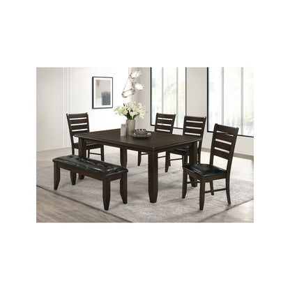 Dalila Wood Dining Side Chair Cappuccino (Set of 2)