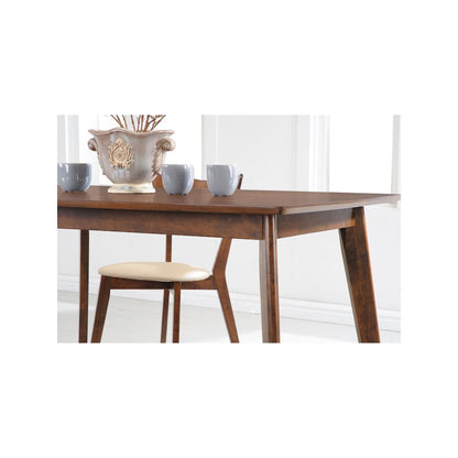 Kersey 5-piece Rectangular Dining Table Set Chestnut