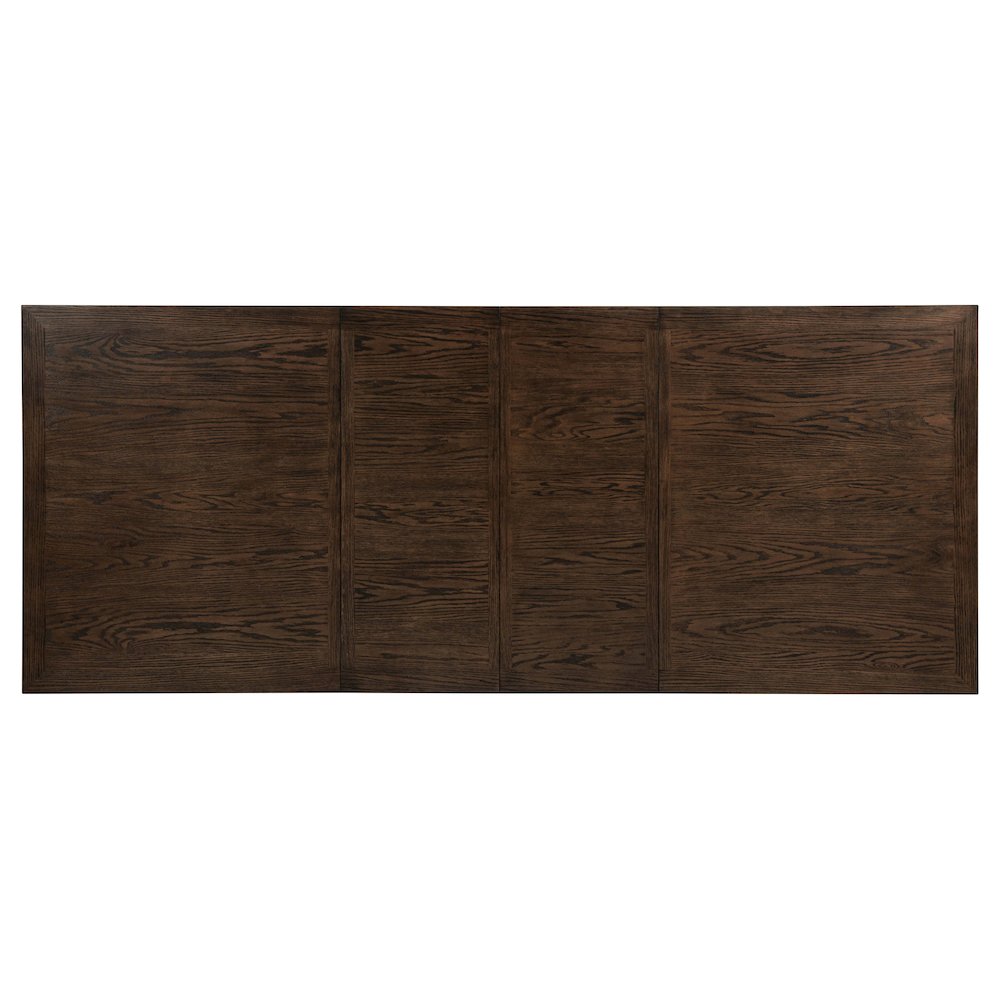 Ridgewell Rectangular Trestle Dining Table Dark Oak