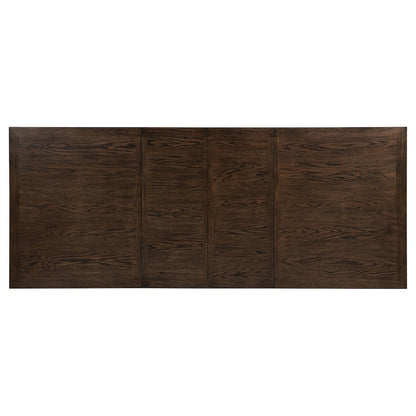 Ridgewell Rectangular Trestle Dining Table Dark Oak