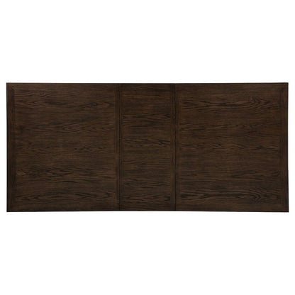Ridgewell Rectangular Trestle Dining Table Dark Oak
