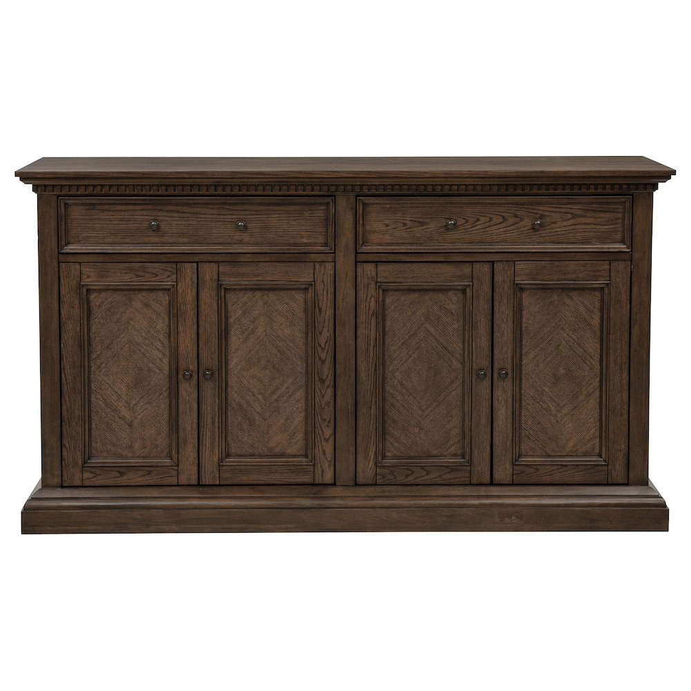 Ridgewell 2-drawer 4-door Dining Server Dark Oak