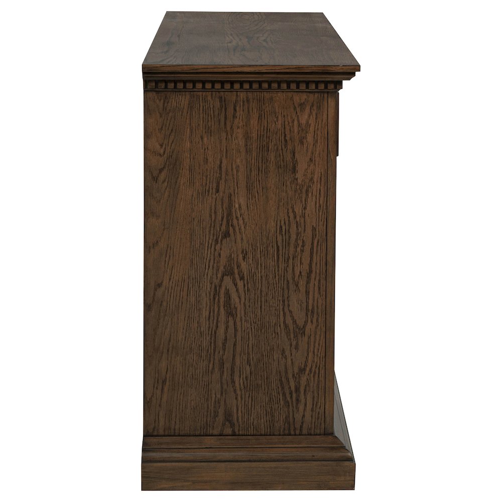 Ridgewell 2-drawer 4-door Dining Server Dark Oak