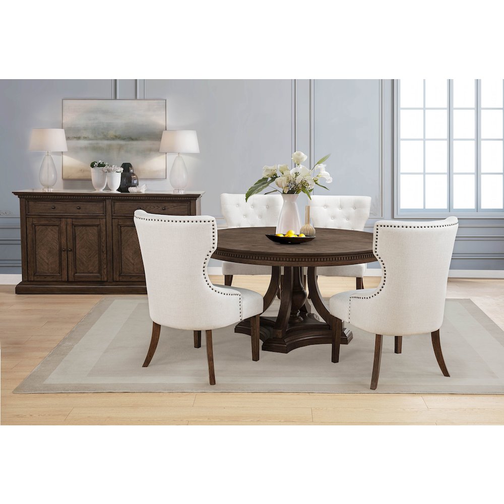 Ridgewell 2-drawer 4-door Dining Server Dark Oak