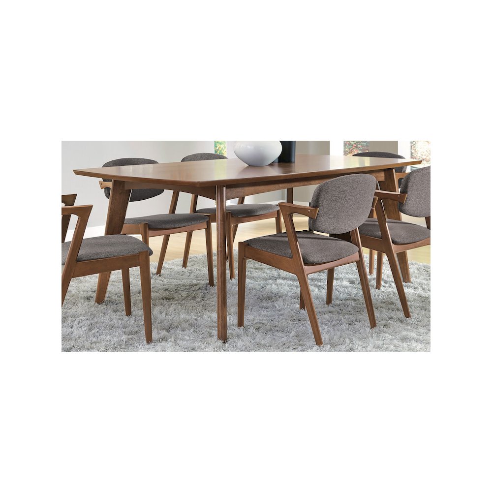 Malone Rectangular 78-inch Wood Dining Table Dark Walnut
