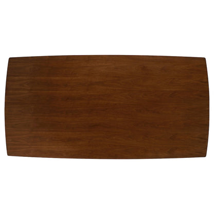 Malone 7-piece Rectangular Dining Table Set Dark Walnut