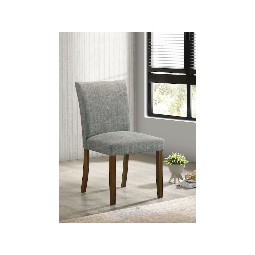 Cantley Upholstered Dining Side Chair Grey (Set of 2)