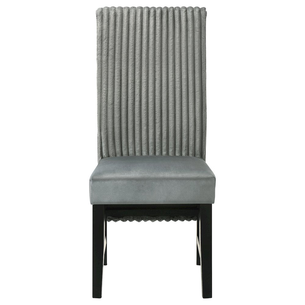 Barrand Upholstered Dining Side Chair Grey (Set of 2)