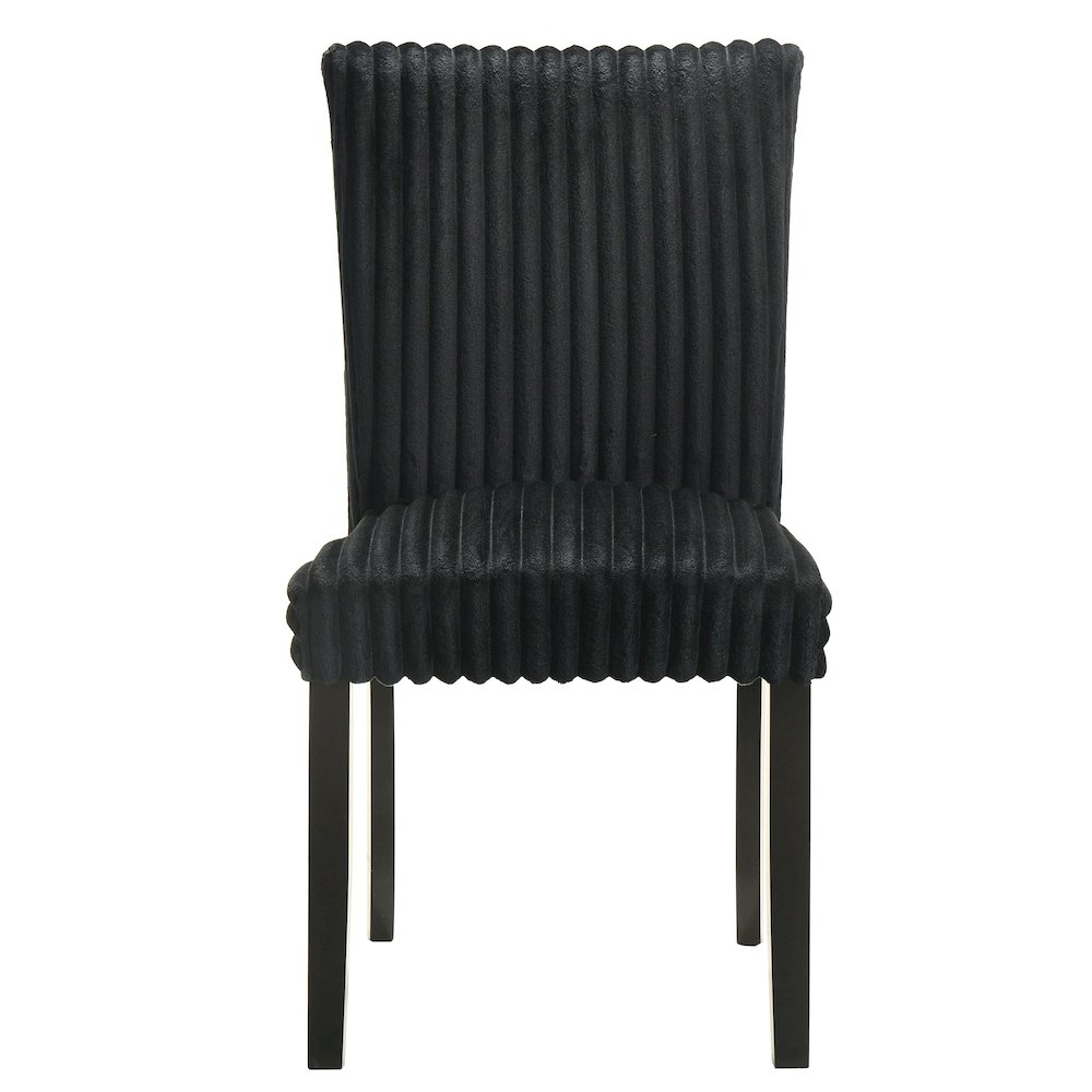 Dermott Upholstered Parson Dining Side Chair Black (Set of 2)