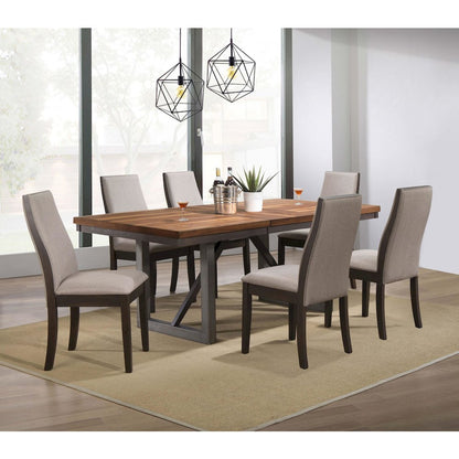 Spring Creek 77-inch Extension Dining Table Natural Walnut