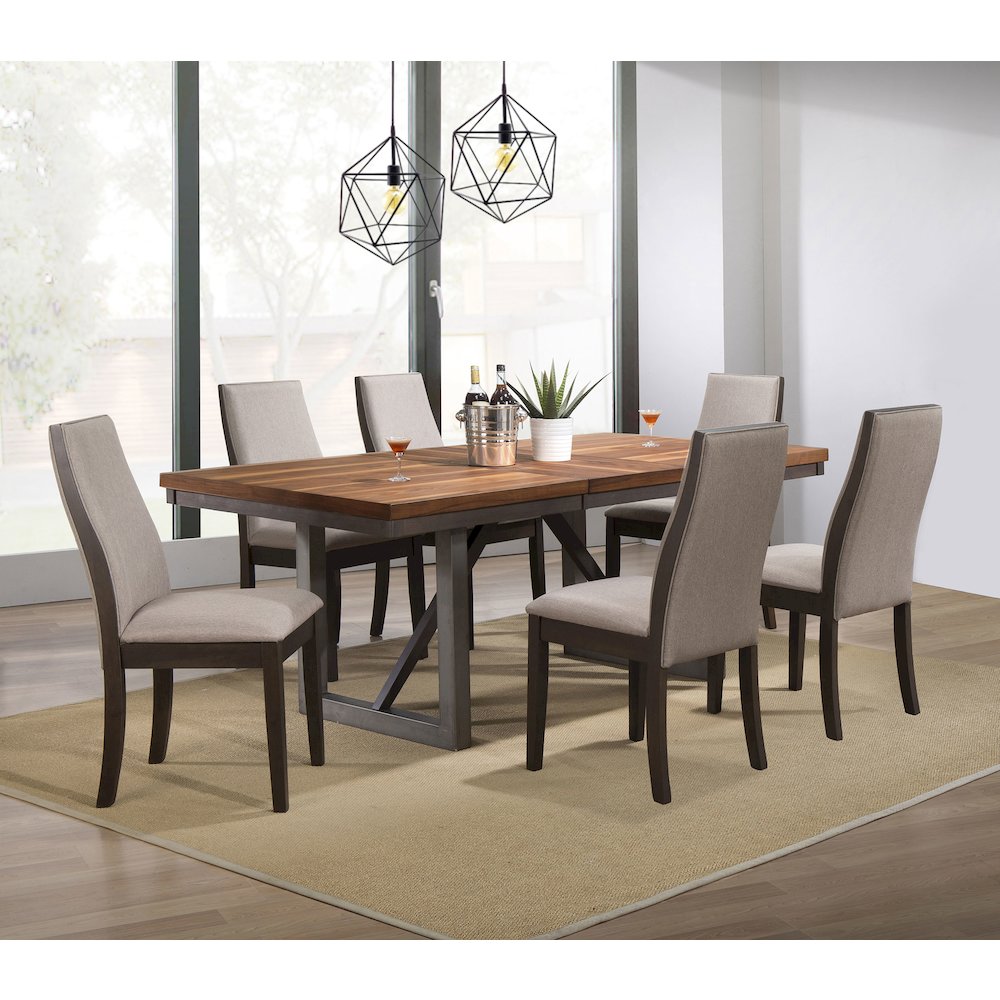 Spring Creek Upholstered Dining Chair Taupe (Set of 2)