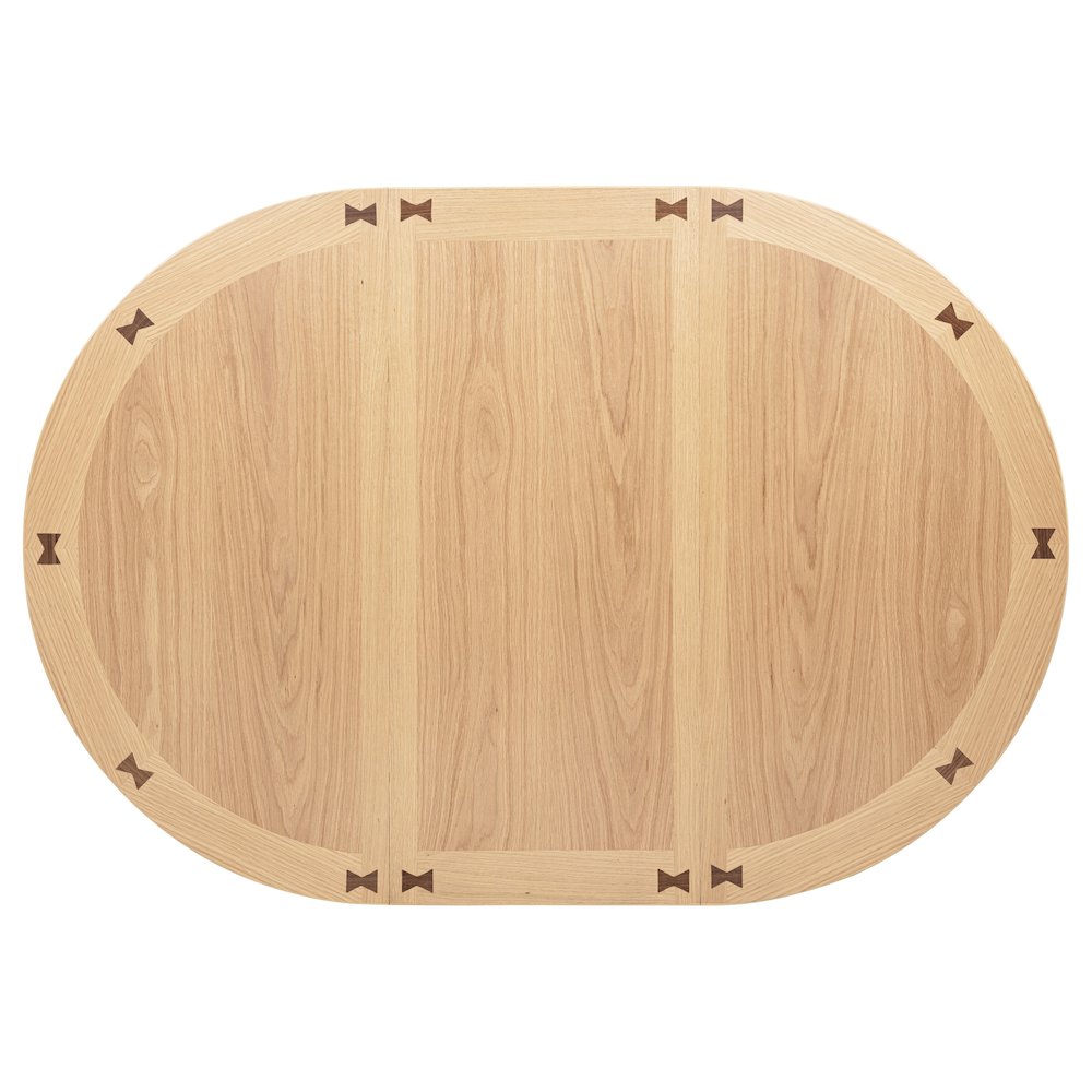 Lavon 5-piece Oval Extension Leaf Dining Set Light Oak